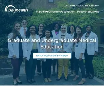 Bayhealthgme.org(Residency Programs at Bayhealth) Screenshot