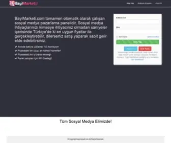 Bayimarketi.com(Sosyal Medya Paneli) Screenshot