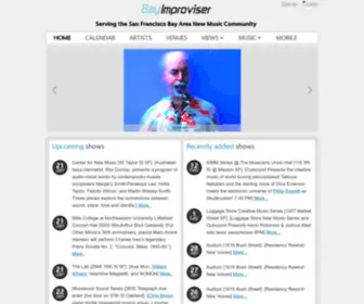 Bayimproviser.com(Bay Improviser Home) Screenshot