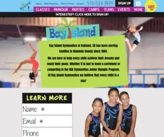 Bayislandgymnastics.com(Bay Island Gymnastics) Screenshot