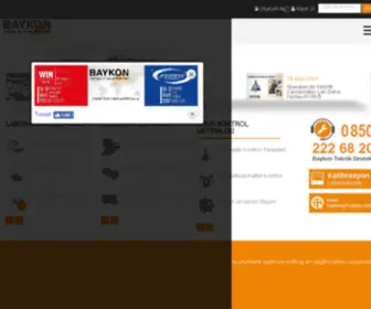 Baykon.com(BAYKON Endüstriyel Kontrol Sistemleri San) Screenshot