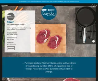 Bayldonmeatonline.com.au(Exquisite Steaks by Bayldon) Screenshot