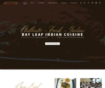 Bayleafindiancuisine.com(Bay Leaf) Screenshot