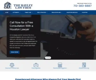 Bayleylawfirm.com(Houston Divorce Lawyer) Screenshot