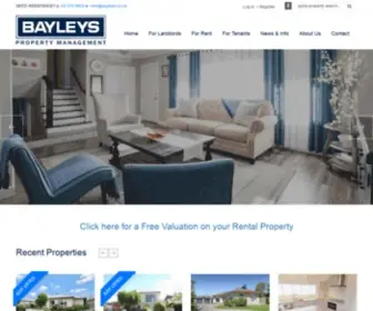 Bayleyspm.co.nz(Property Management) Screenshot