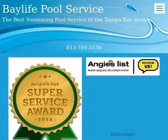 Baylifepoolservice.com(Baylife Pool Service Home) Screenshot