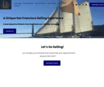 Baylightscharters.com(Tall Ship Sailing Charters on San Francisco Bay) Screenshot