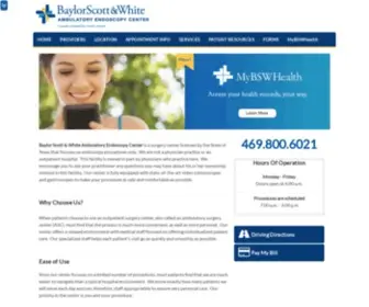 Baylorendoscopycenter.com(Baylor Scott & White Ambulatory Endoscopy Center) Screenshot