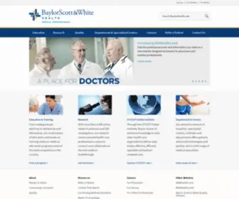 Baylorhealth.edu(Baylor Scott & White Health) Screenshot