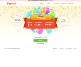 Baymack.com(Earn money by playing baymack. watch videos and earn) Screenshot