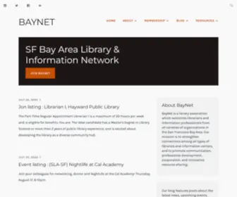 Baynetlibs.org(San Francisco Bay Area Library & Information Network) Screenshot