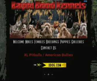 Bayoubloodkennels.com(Bayou Blood Kennels) Screenshot