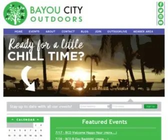 Bayoucityoutdoors.com(Active and social activities in Houston Texas) Screenshot