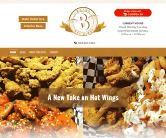 Bayouhotwings.com(Bayou Hot Wings) Screenshot