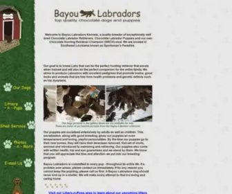 Bayoulabradors.com(Bayou Labradors) Screenshot