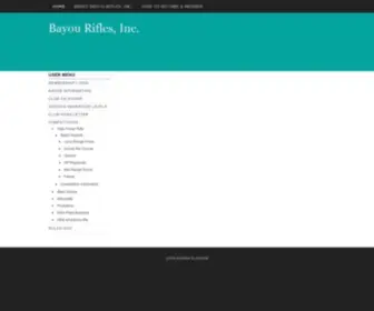 Bayourifles.org(Bayou Rifles Inc) Screenshot