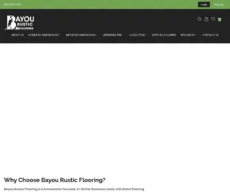 Bayourustic.com(Solid Hardwood Flooring) Screenshot