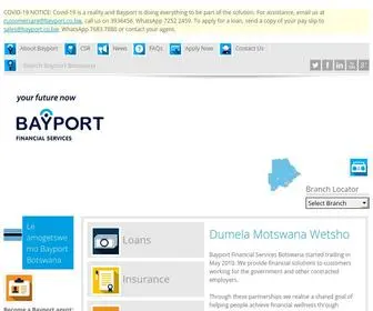 Bayportbotswana.com(Bayport Financial Services Botswana) Screenshot