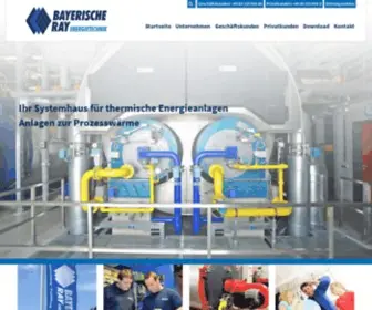 Bayray.de(Das Systemhaus für thermische Energieanlagen) Screenshot