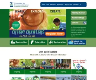 Bayrestoration.org(Chesapeake Bay Environmental Center) Screenshot