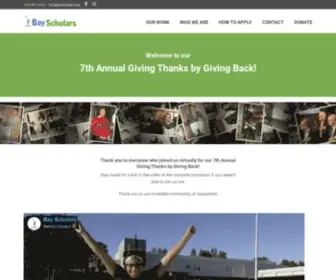 Bayscholars.org(A gateway to college and beyond) Screenshot