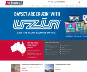 Bayset.com.au(Waterproofing Products) Screenshot