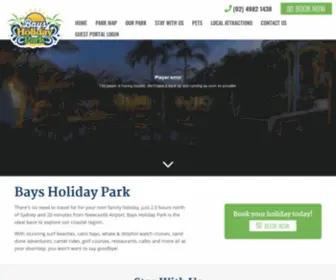 Baysholidaypark.com(Bays Holiday Park at Anna Bay Port Stephens) Screenshot