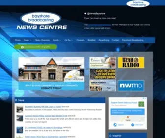 Bayshorebroadcasting.ca(Bayshore Broadcasting News Centre Owen Sound) Screenshot
