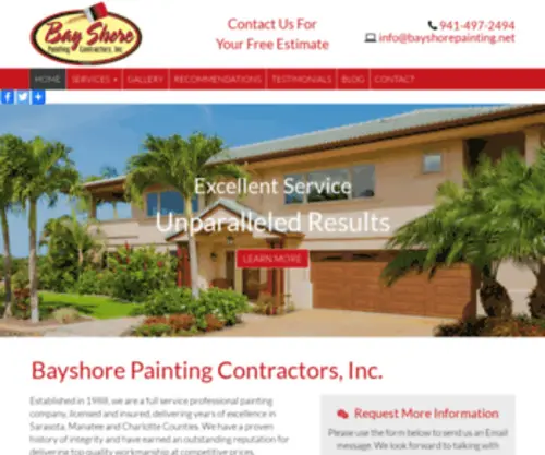 Bayshorepainting.net(Bayshore Painting Contractors Inc) Screenshot