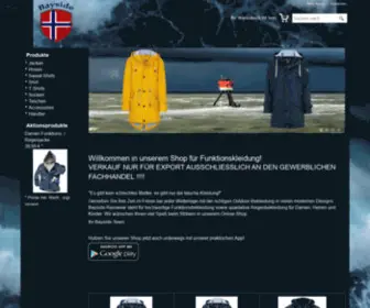 Bayside-Rainwear.de(Funktionsbekleidung für Damen & Herren bestellen im Online) Screenshot