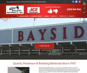 Baysidebm.com(Bayside Building Materials) Screenshot