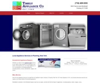 Baysideflushingappliancerepair.com(Appliance Services) Screenshot