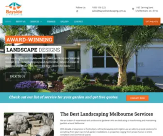 Baysidelandscaping.com.au(Landscaping Melbourne) Screenshot