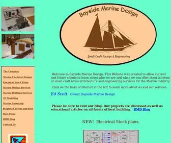 Baysidemarinedesign.com(Yacht design) Screenshot