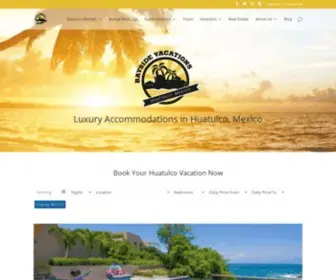 Baysidevacationshuatulco.com(Bayside Vacations Huatulco) Screenshot