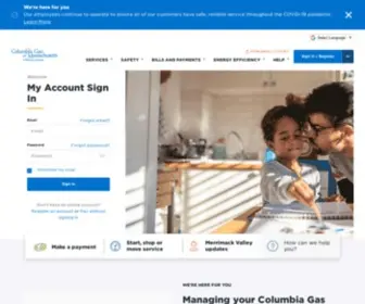 Baystategas.com(Columbia Gas of Massachusetts) Screenshot