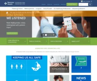 Baystatehealth.com(BaystateHealth) Screenshot