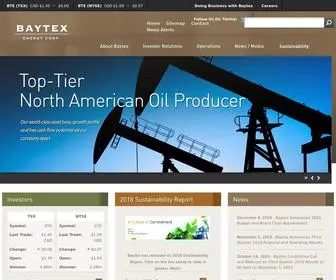Baytexenergy.com(Baytex Energy Corp) Screenshot