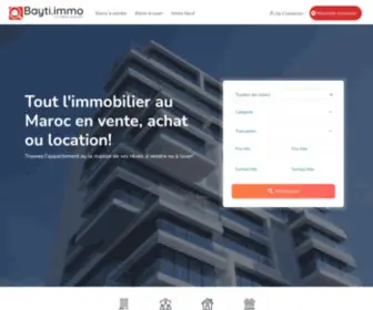 Bayti.immo(Retrouvez un grand choix d’annonces immobilières au Maroc) Screenshot