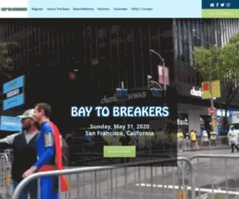 Baytobreakers.com(Bay to Breakers) Screenshot