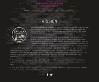 Baytolaactorsnetwork.com(The Bay to LA Actors Network) Screenshot