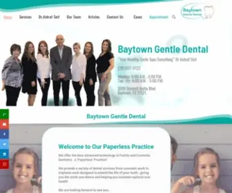 Baytowngentledental.com(Baytown Gentle Dental) Screenshot