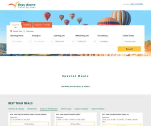 Bayubuanatravel.com(Bayu Buana Travel Services) Screenshot