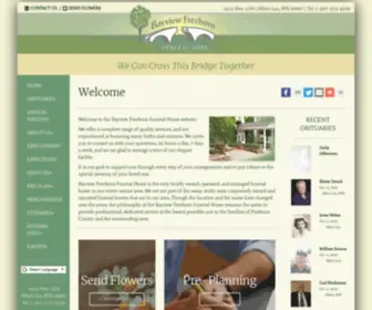 Bayviewfuneral.com(Bayview/freeborn funeral home) Screenshot