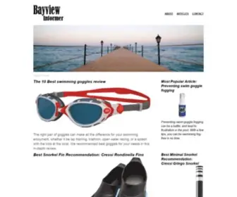 Bayviewinformer.com(Information Atricles and Product Reviews for Swim) Screenshot