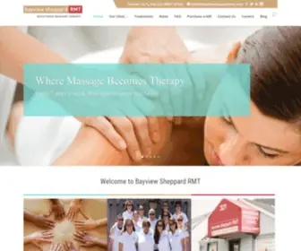 Bayviewsheppardrmt.com(Bayview Sheppard Registered Massage Therapy) Screenshot