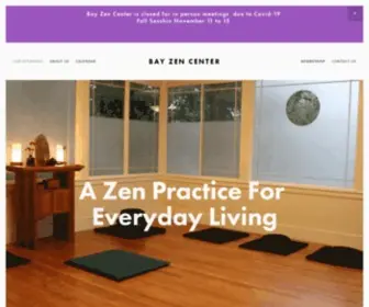 Bayzen.org(Bay Zen Center) Screenshot