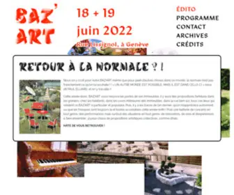Baz-ART.ch(Baz'Art 2022 Manifestation culturelle pluridisciplinaire) Screenshot