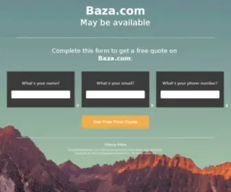 Baza.com(Your First Shopping Email) Screenshot