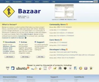 Bazaar-NG.org(Bazaar version control system) Screenshot